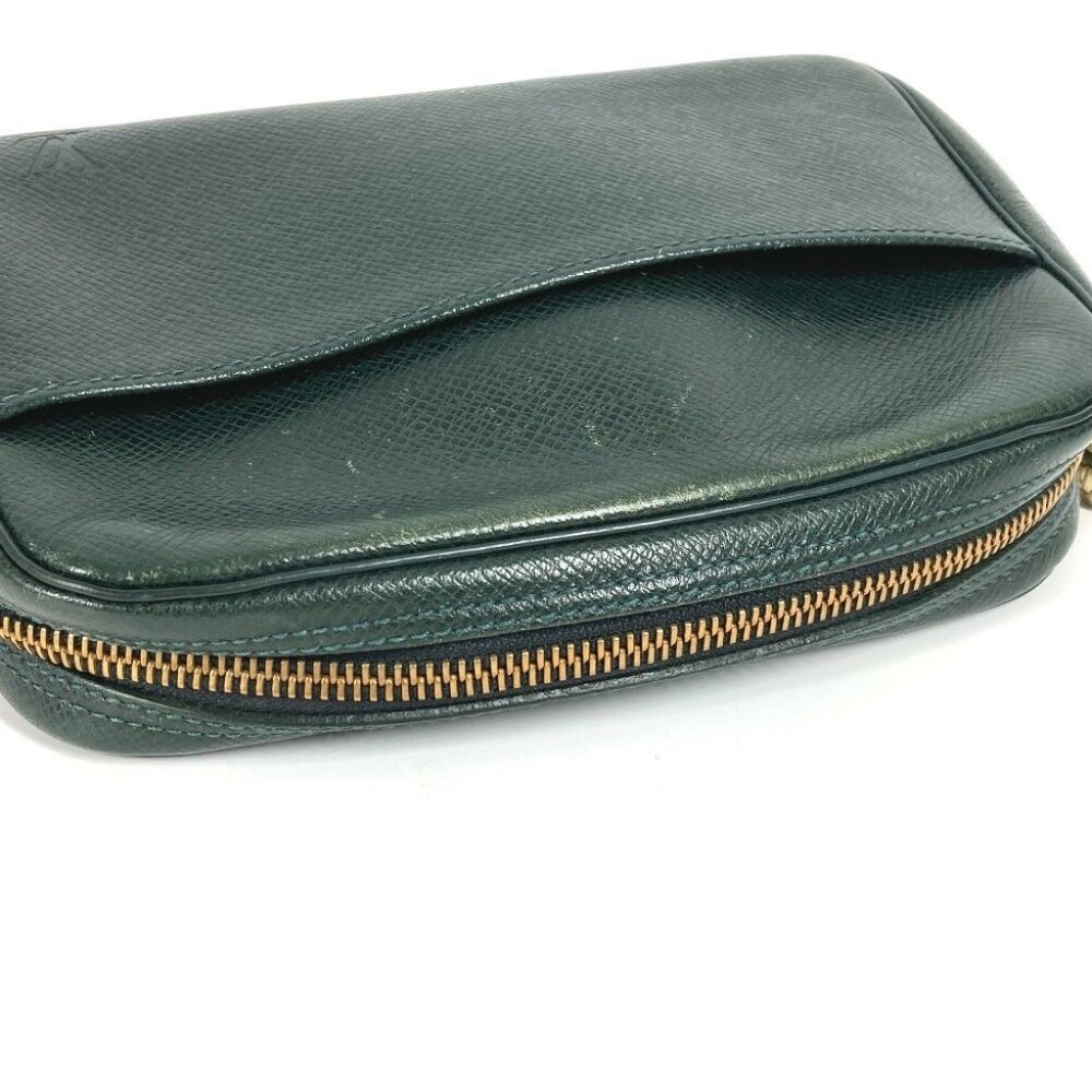 LOUIS VUITTON Taiga Accessory Makeup Pouch Cosmetics Pouch Clutch Bag - Picture 3 of 16